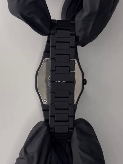 Men’s Arabic Aura Watch with Black Luxury Dial & Arabic Numerals