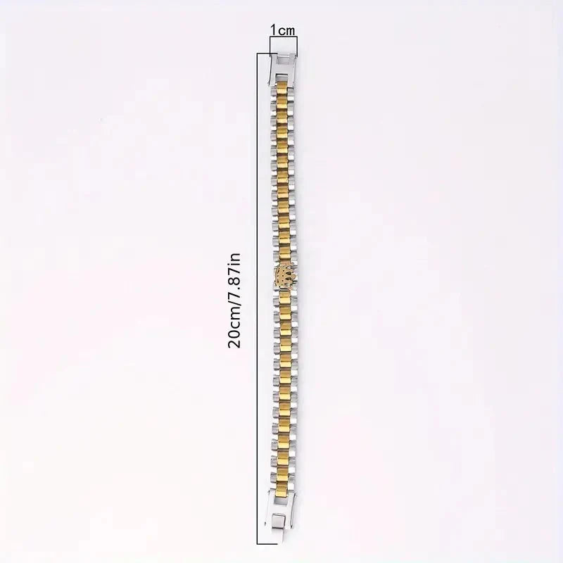 Crown 304 Stainless Steel Bracelet