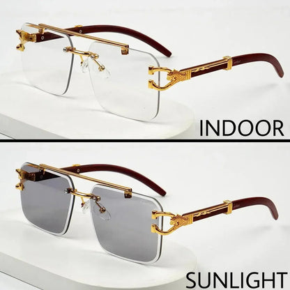 Solar Cheeta Glasses Black Transition