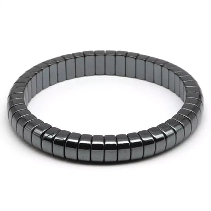 HEMATITE NATURAL STONE MEN’S BRACELET